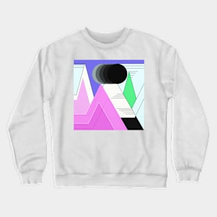 Geometric Landscape Crewneck Sweatshirt